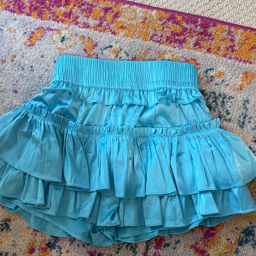 Blue Ruffled Skirt - Picture 2 of 2
